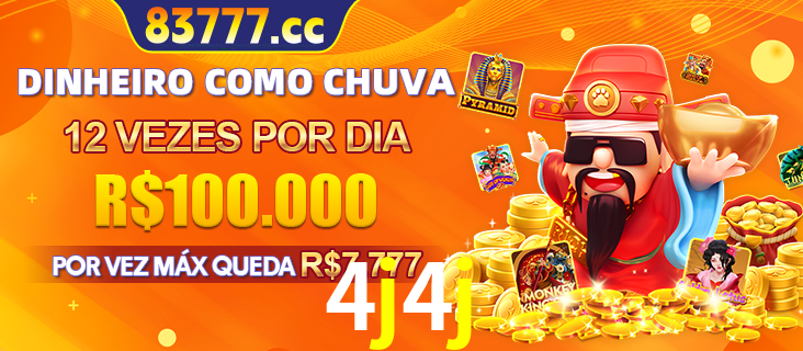 Banner do programa de recompensas Recomende para amigos do 4j4j, detalhando os bônus por convidar amigos, com prêmios que chegam a R$288.888.
